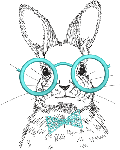 bunny with shades