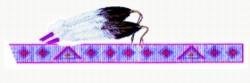 Beaded Strip & Feathers
