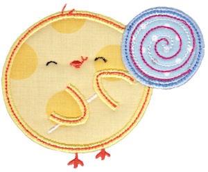 Lollipop Applique Design. Lollipop Embroidery Design. Lollipop 