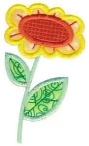 Spring Flower Applique Design