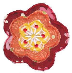 Raggedy Flowers Applique