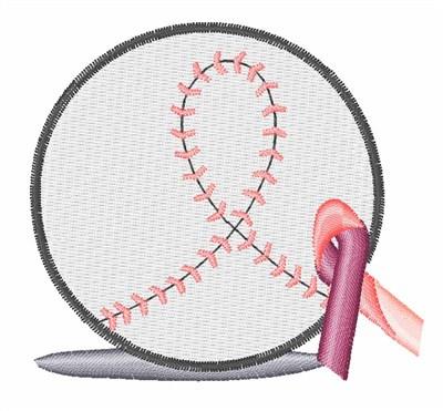 MLB Mother's Day Pink Ribbon Breast Cancer Logo Embroidery Design