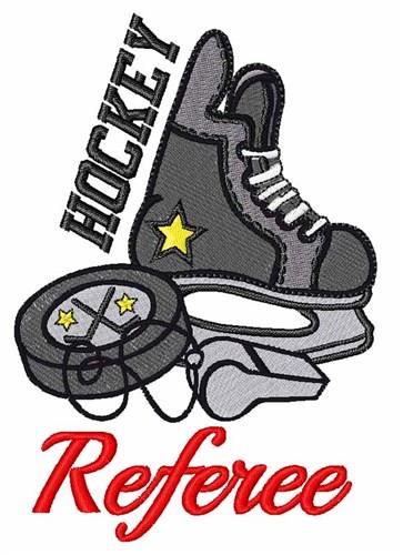 Hockey Referee Embroidery Design