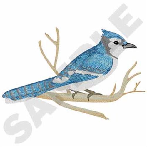 Bluejay Outline Embroidery Design