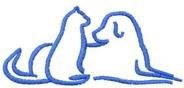 Cat & Dog Outline