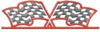 CHECKERED FLAGS BORDER