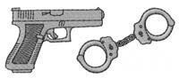 PISTOL AND HANDCUFFS