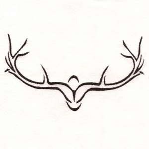 elk antlers outline