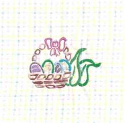 Redwork Easter Basket Redwork Easter Basket