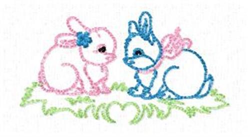 Redwork Easter Bunny Redwork Easter Bunny