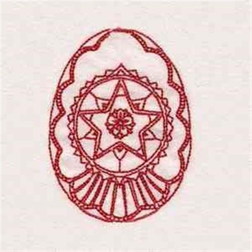 Redwork Easter Egg Redwork Easter Egg