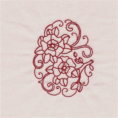Redwork Easter Egg Redwork Easter Egg