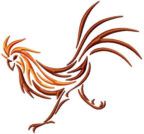 rooster silhouette tattoo