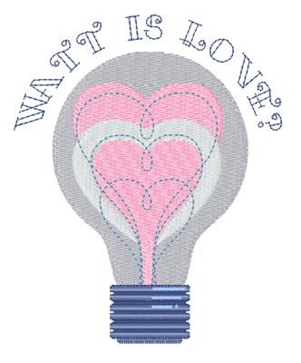 Heart Light Bulb, Embroidery