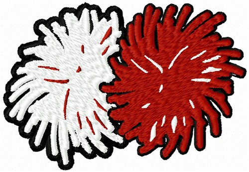 Pom Pons Embroidery Design