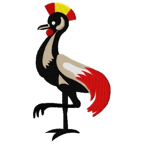 Flag of Uganda, Crested Crane, Colors & Meaning