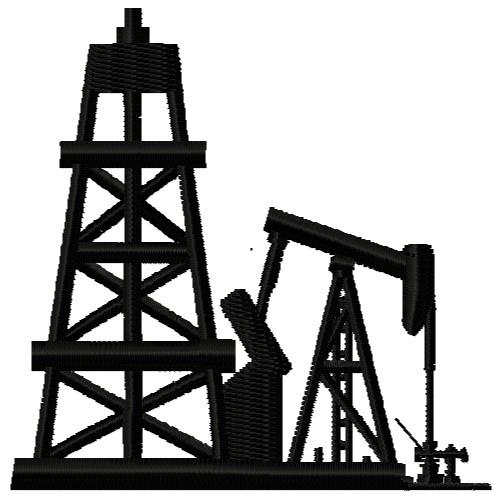 oilfield silhouette clip art