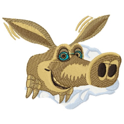 Aardvark Cartoon Embroidery Design 