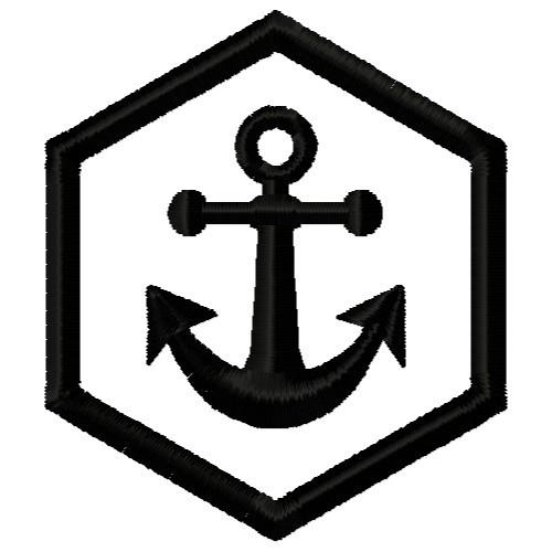 Anchor Symbol Embroidery Design