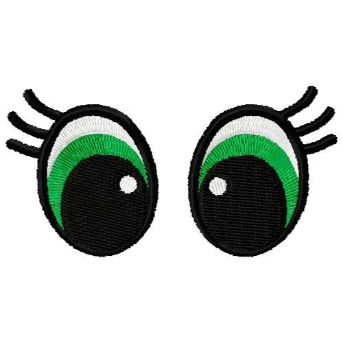 Eyes embroidery 