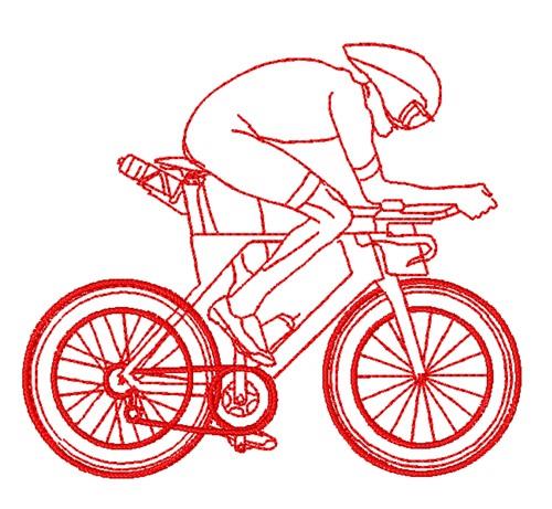 Redwork Cyclist Redwork Cyclist