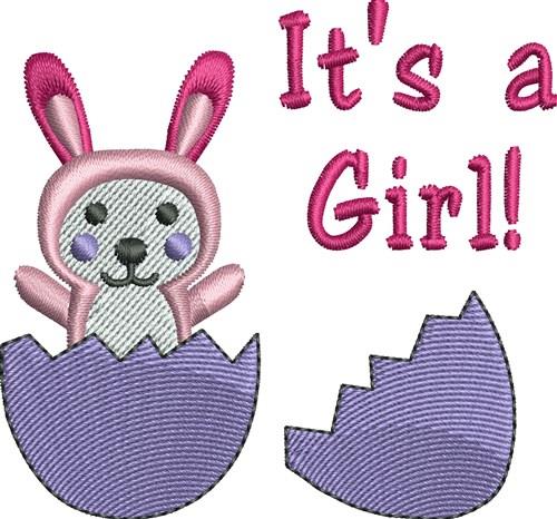 Oh Baby Girl Bunny Embroidery Design EmbroideryDesigns com 