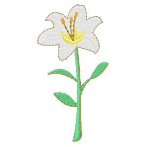 Easter Lilies  Embroidery flowers, Easter lily, Machine