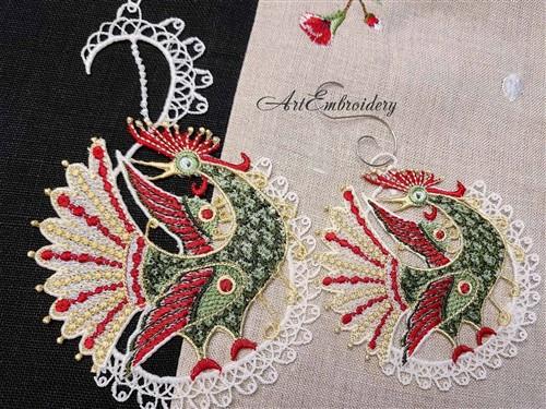 FSL Rooster Suncatcher