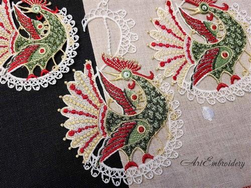 FSL Rooster Suncatcher