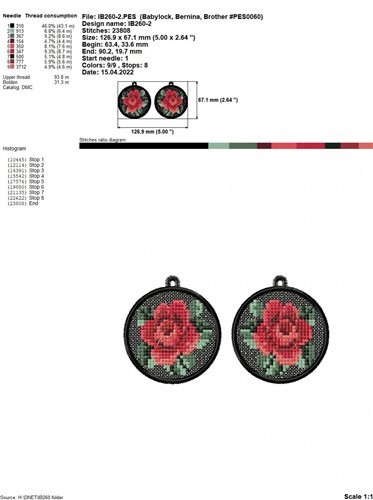 FSL Rose Pendant