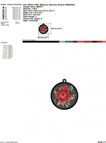FSL Rose Pendant