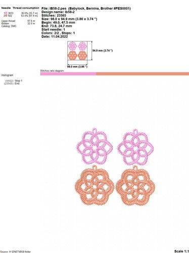 FSL Flower Earrings