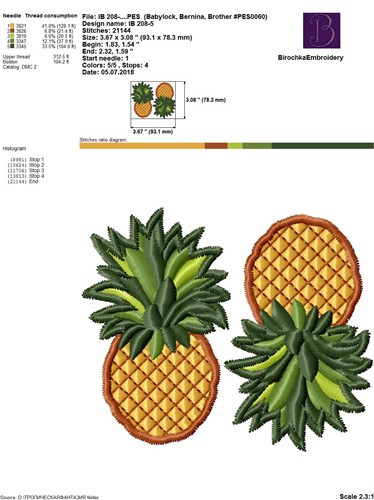 FSL Pineapple Earrings