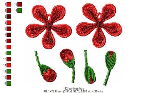 FSL Flower Earrings