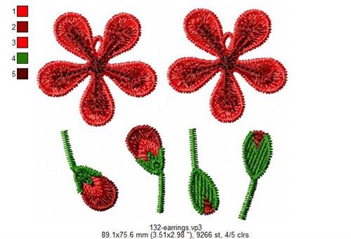 FSL Flower Earrings