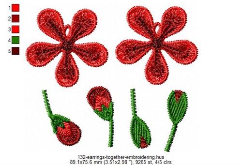 FSL Flower Earrings