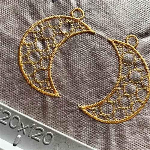 FSL Moon Earrings