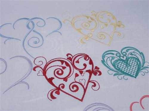 FSL Hearts Ornaments