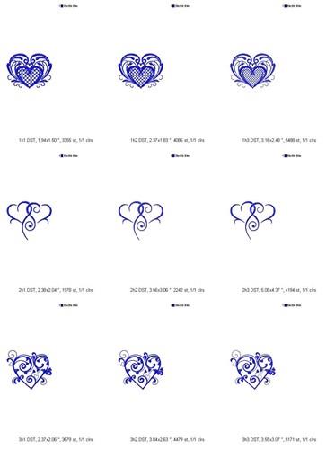 FSL Hearts Ornaments