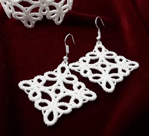 FSL Tatting Bracelet & Earrings