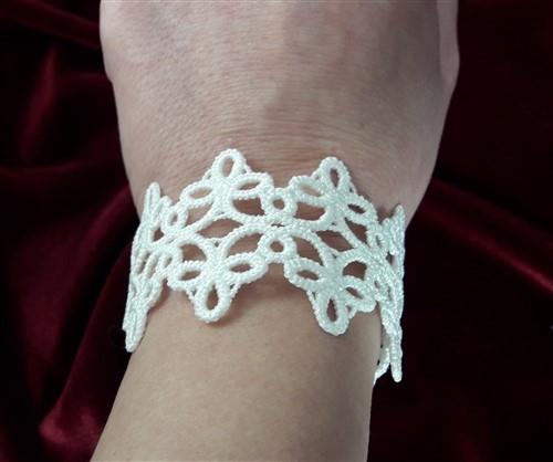 FSL Tatting Bracelet & Earrings
