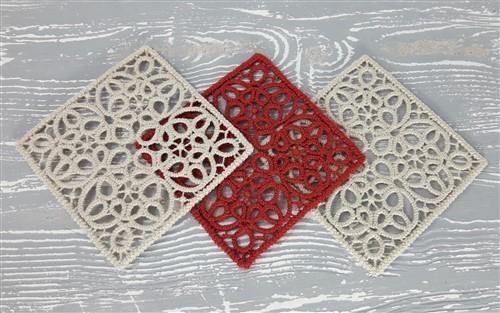 FSL Tatting Square Ornament