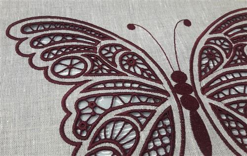 FSL Butterfly Cutwork Richelieu