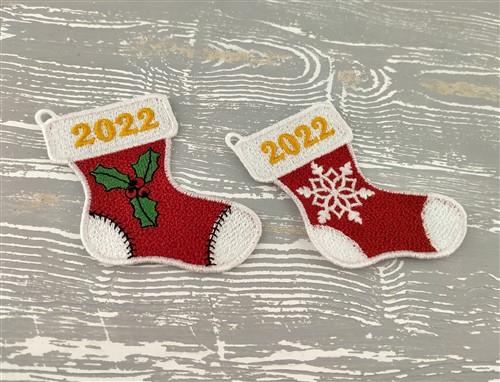 FSL Christmas Socks 4x4 hoop