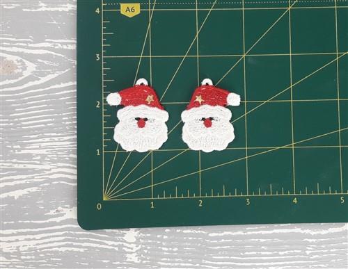 FSL Santa Earrings