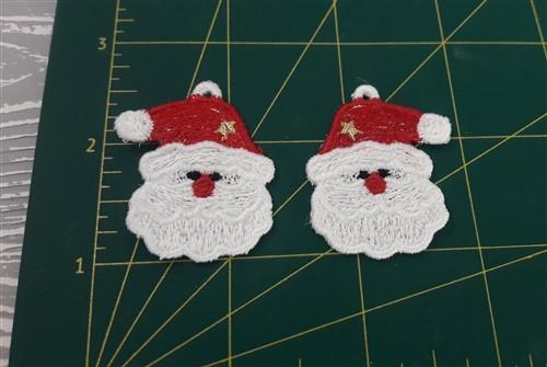 FSL Santa Earrings