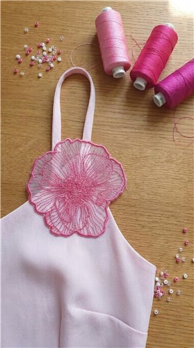 Applique Pink Poppy