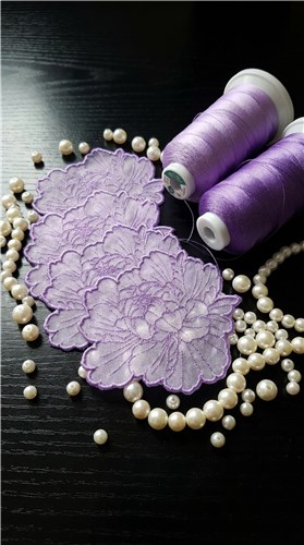 Delicate Applique Flower
