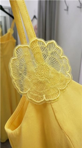 Yellow Applique Flower
