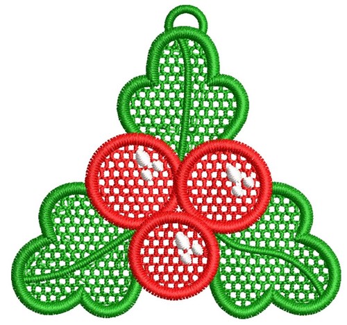 FSL Holly Ornament